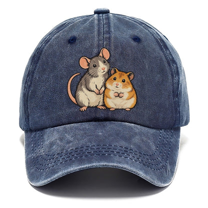 Rat And Hamster Small Pet Logos Classic Cap – Twilight Navy