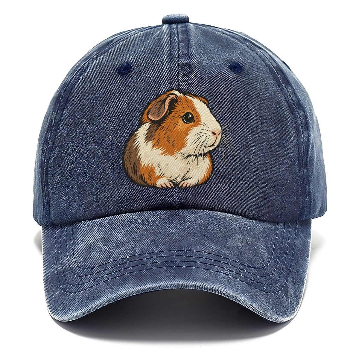 Guinea Pig Whisker Look Small Pet Logos Classic Cap – Twilight Navy