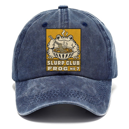 Frog Curry Slurp Club Classic Cap – Twilight Navy