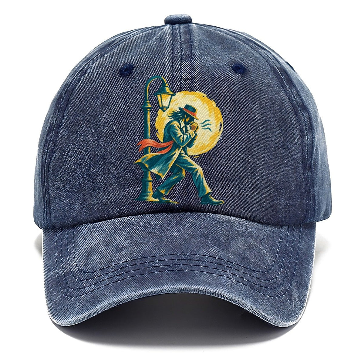 Man in Hat by Lamppost Classic Cap – Twilight Navy
