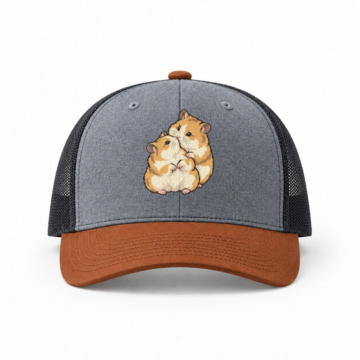 Heather Grey-Rust-Charcoal — front view