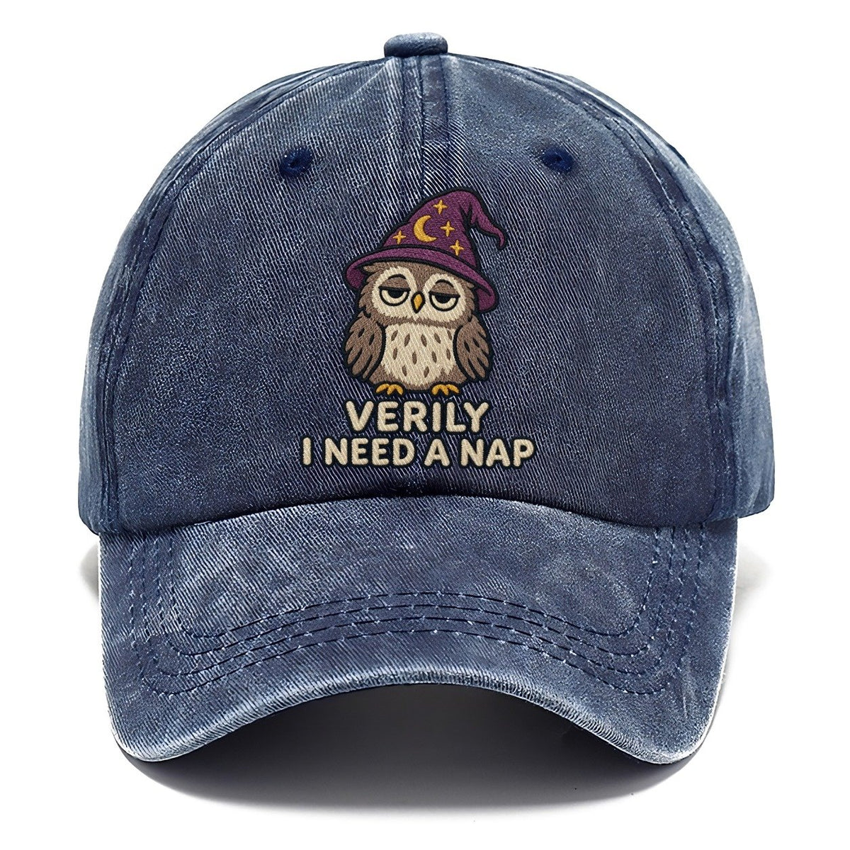 Owl Wizard Weary Court Classic Cap – Twilight Navy