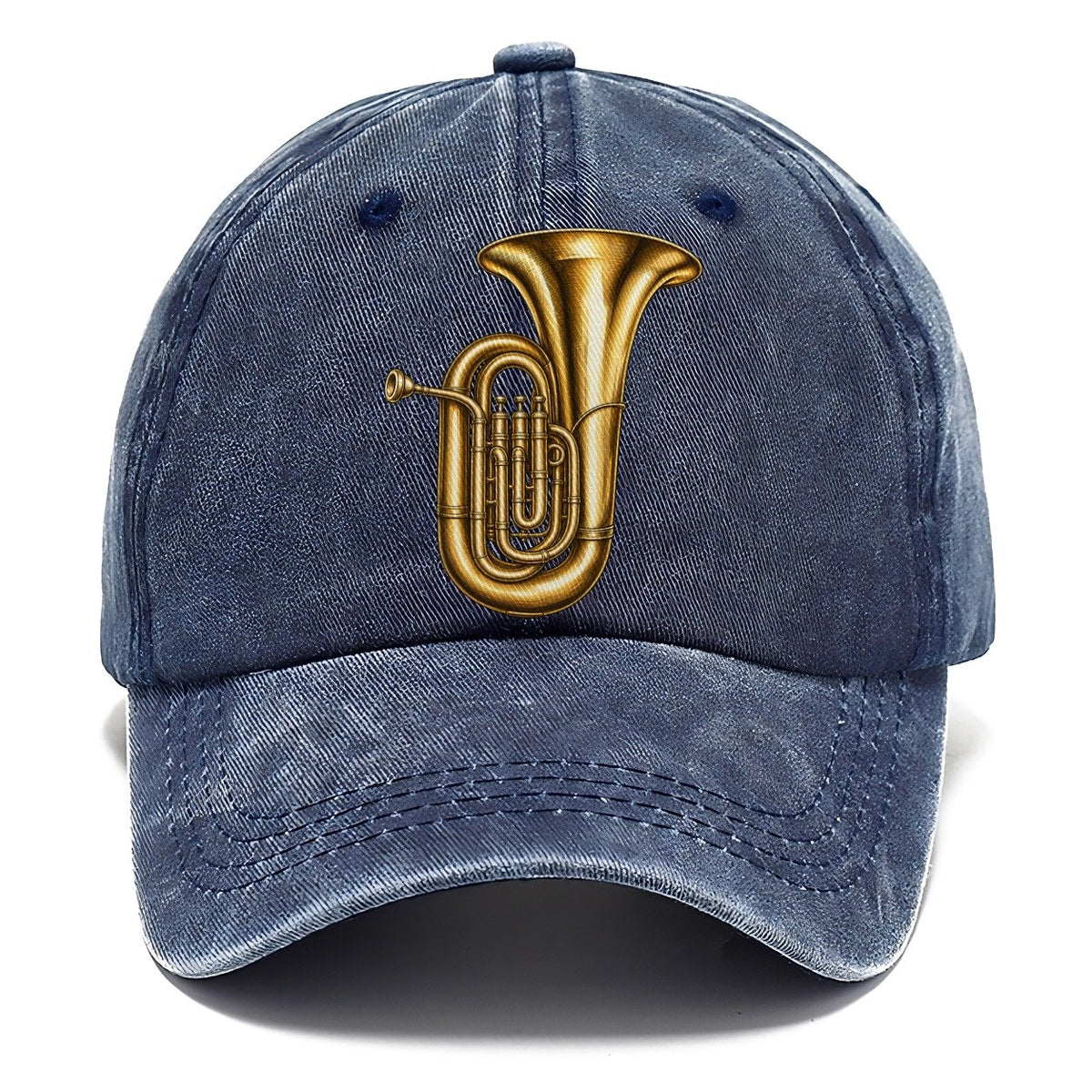 Tuba Warm Brass Curl Pastimes Companions Classic Cap – Twilight Navy