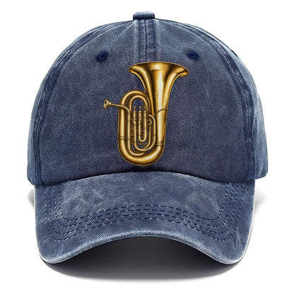 Tuba Warm Brass Curl Pastimes Companions Classic Cap – Twilight Navy