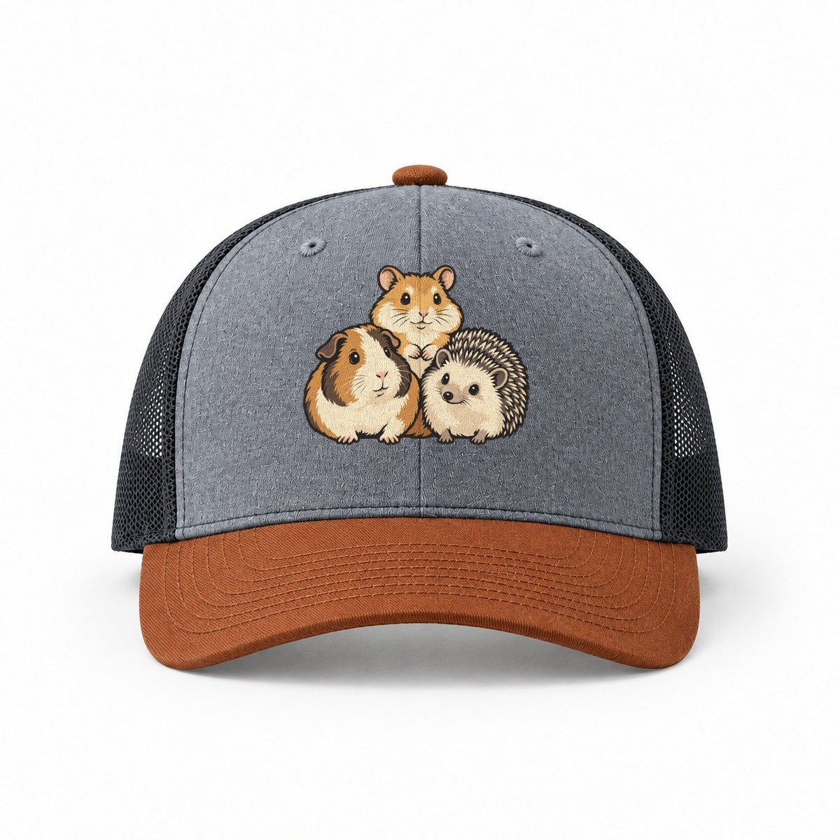 Heather Grey-Rust-Charcoal — front view