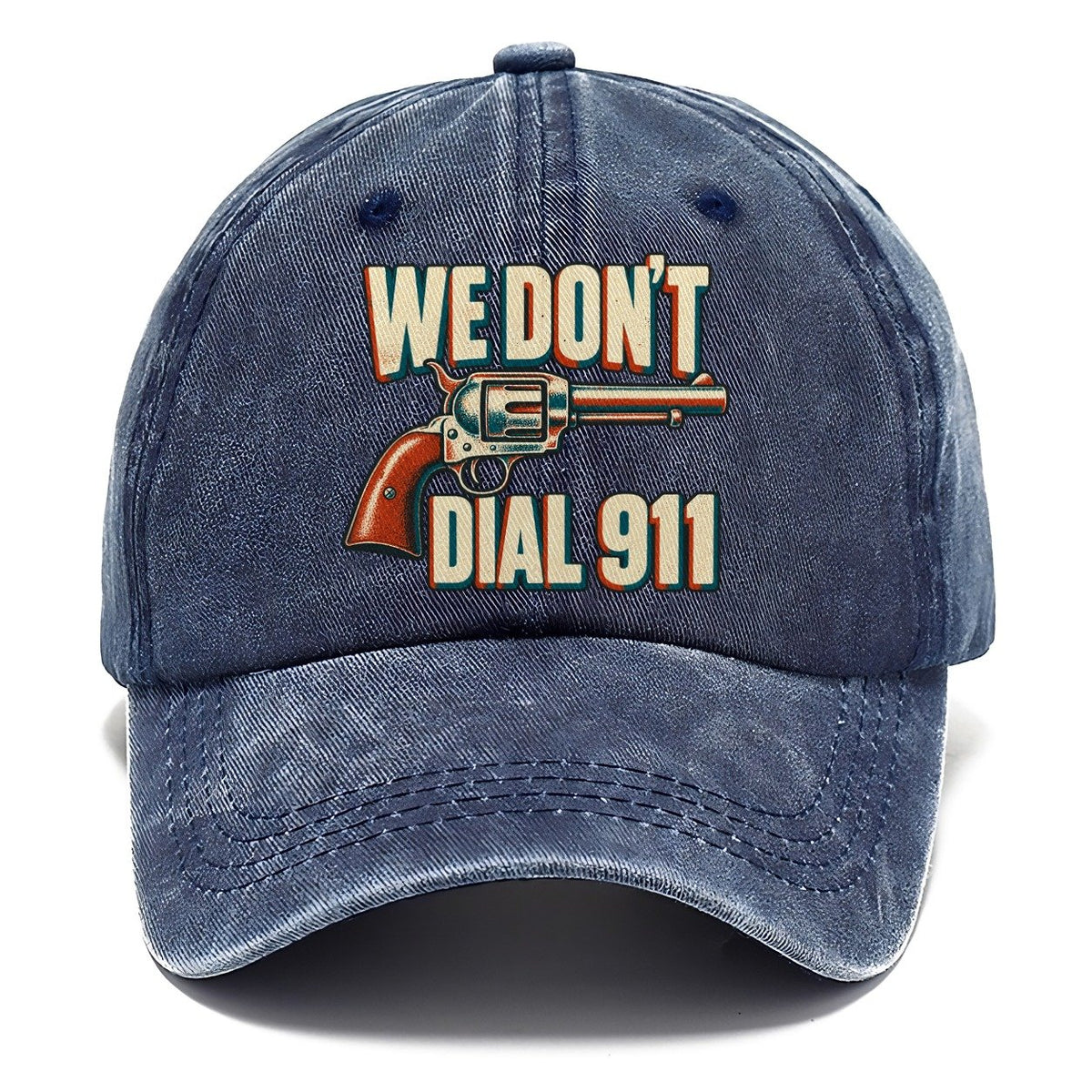 Risograph Offset We Don't Dial 911 Classic Cap – Twilight Navy
