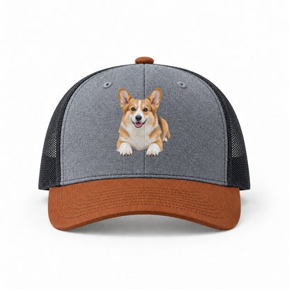 Heather Grey-Rust-Charcoal — front view
