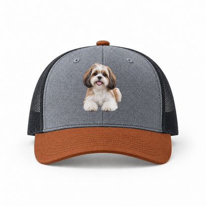 Heather Grey-Rust-Charcoal — front view
