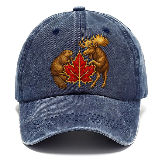 Canada Beaver And Moose Classic Cap – Twilight Navy