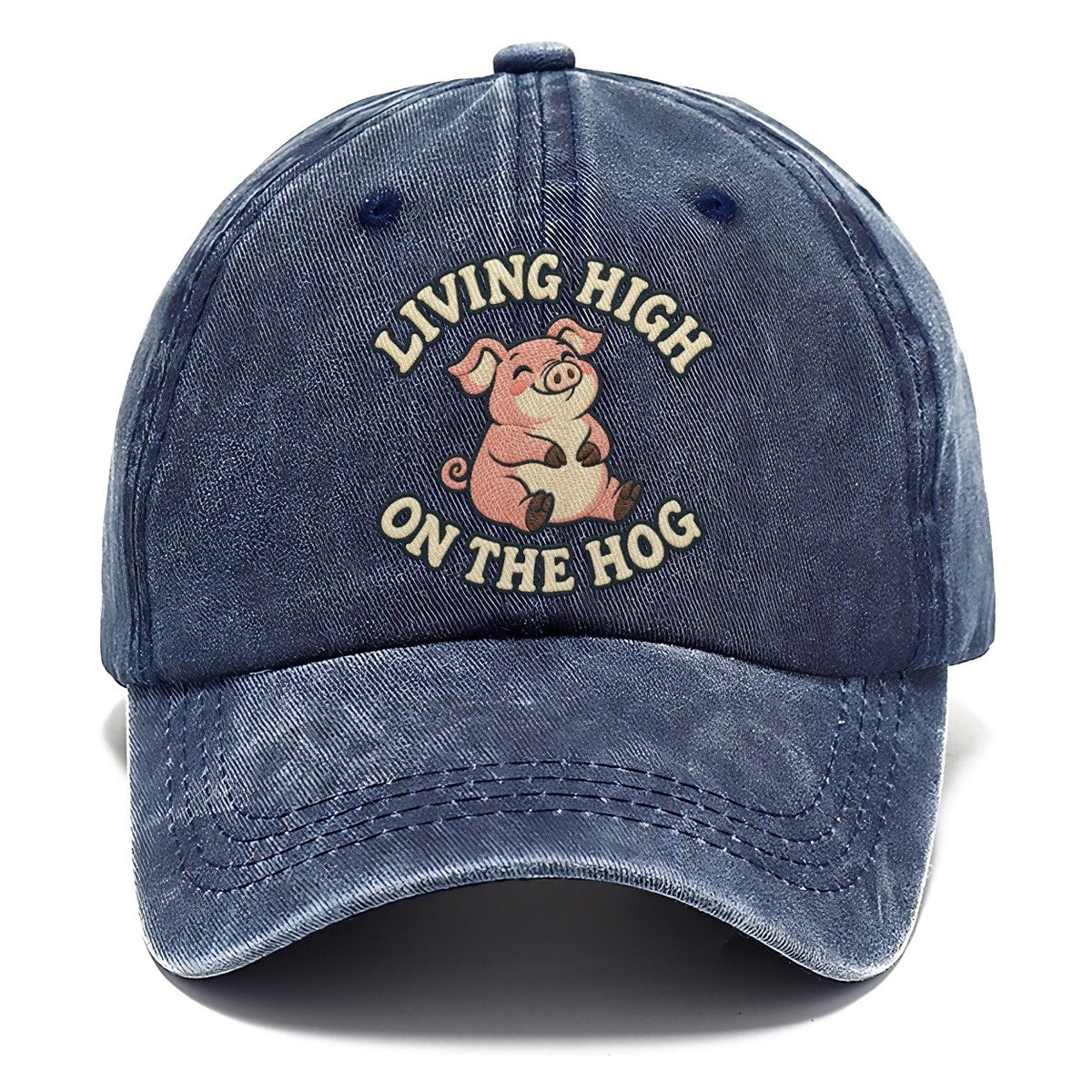 Pig Animal Puns Classic Cap – Twilight Navy