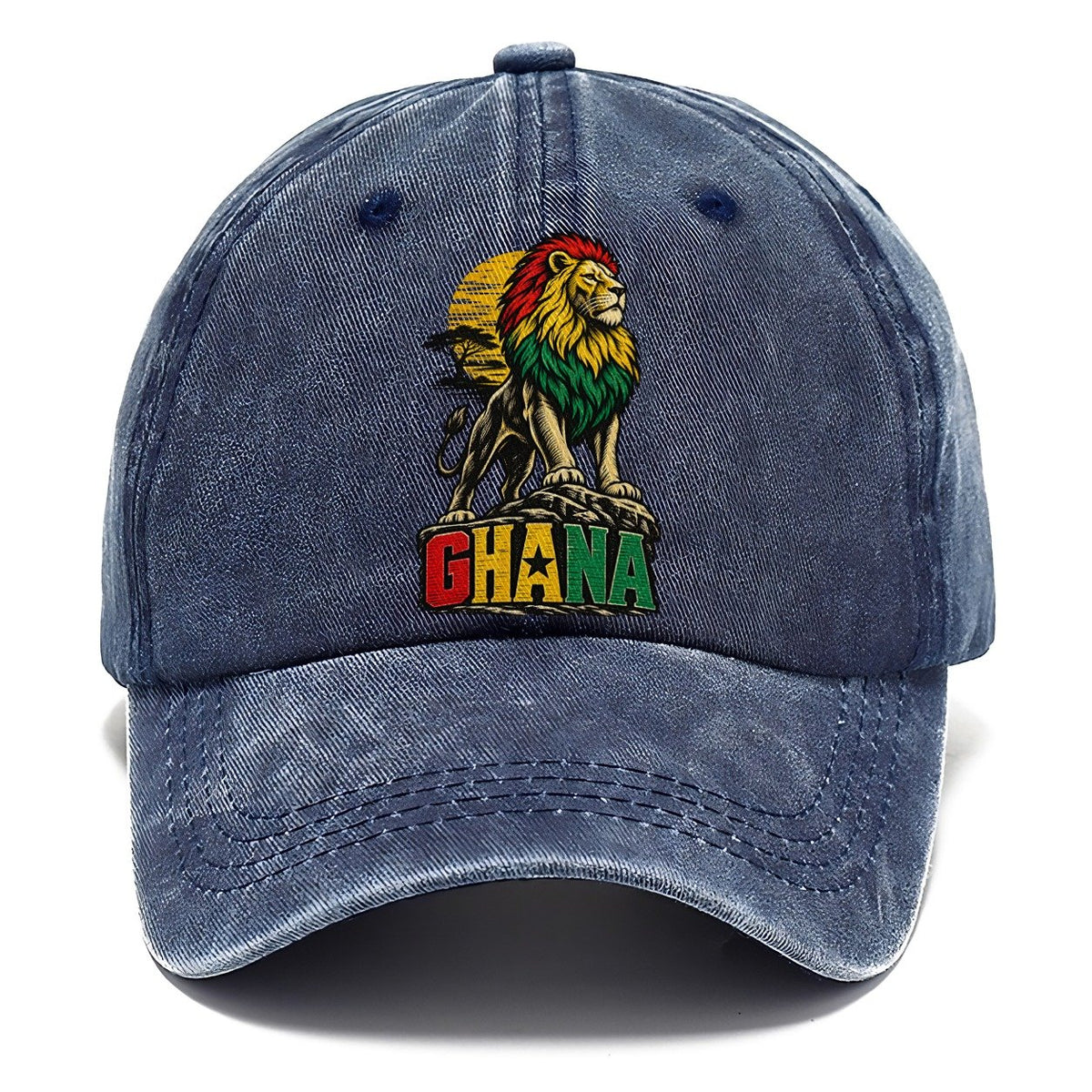 Ghana Lion Sunset Classic Cap – Twilight Navy