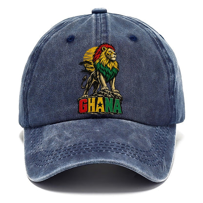 Ghana Lion Sunset Classic Cap – Twilight Navy