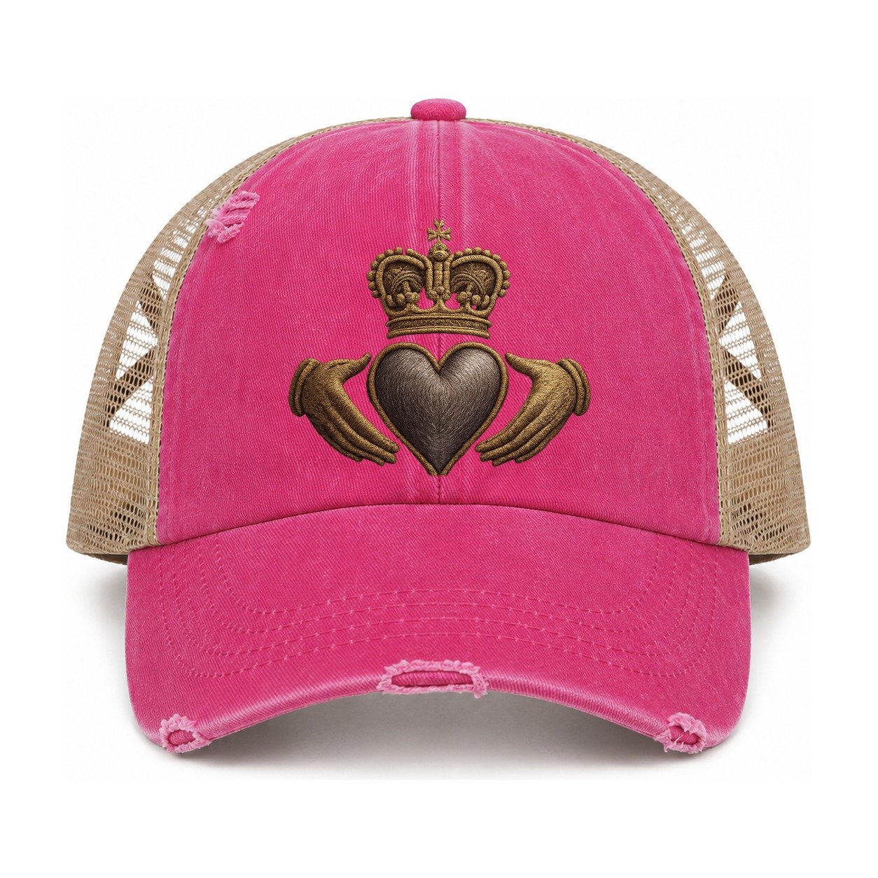 Raspberry-Khaki — front view