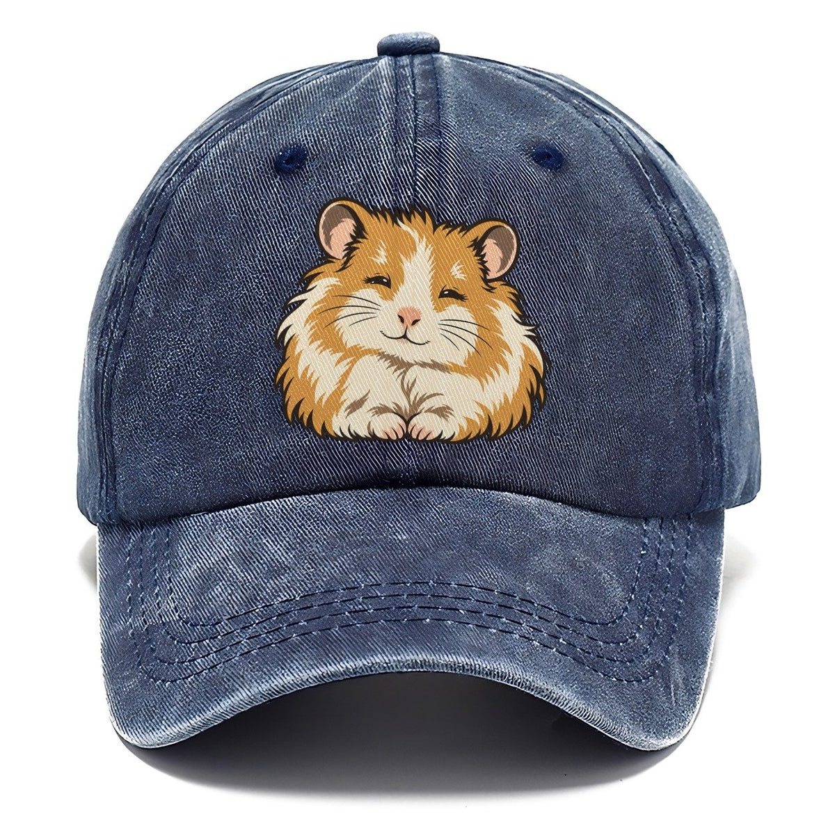 Syrian Hamster Sleepy Eyes Small Pet Logos Classic Cap – Twilight Navy