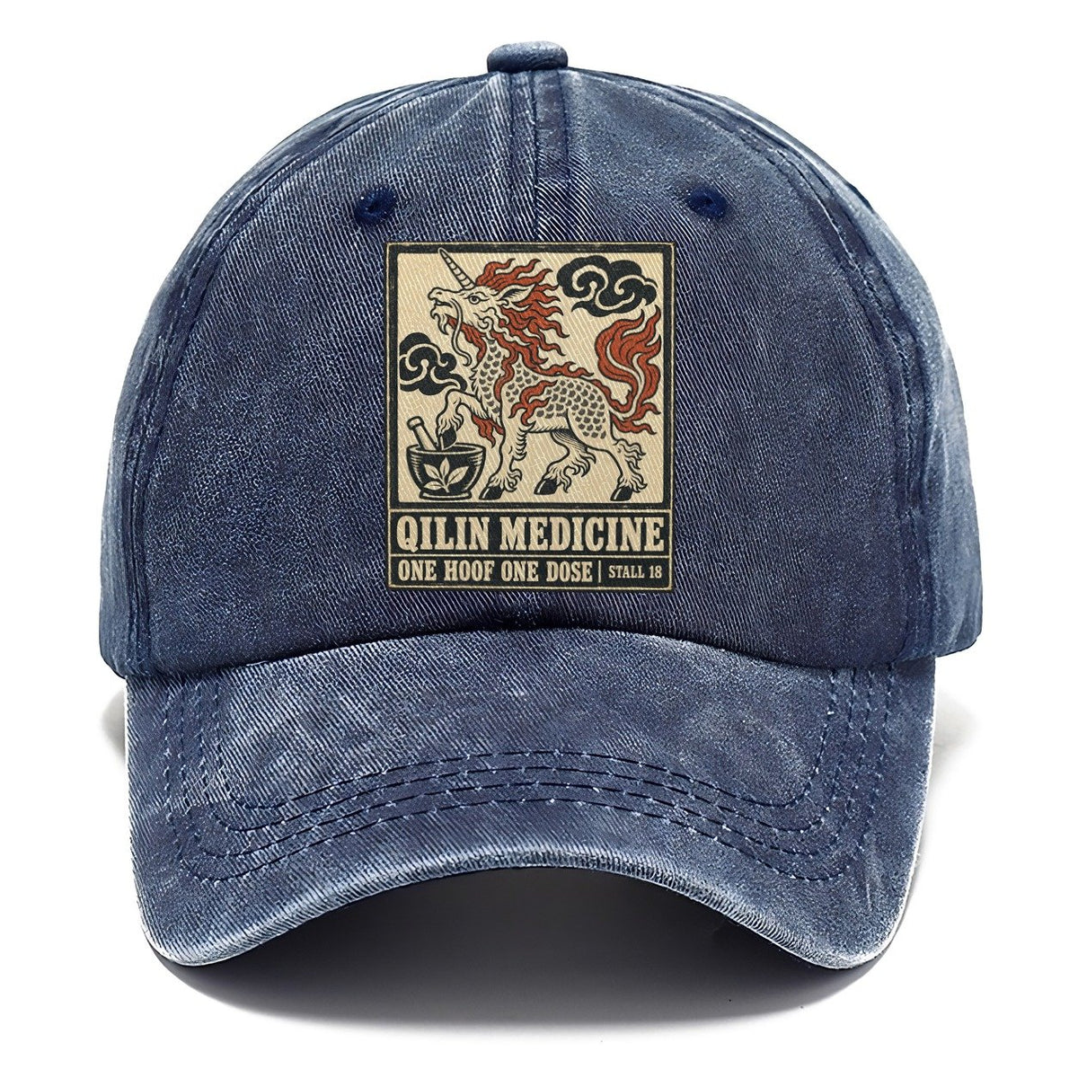 Kirin Medicine Yokai Night Market Classic Cap – Twilight Navy