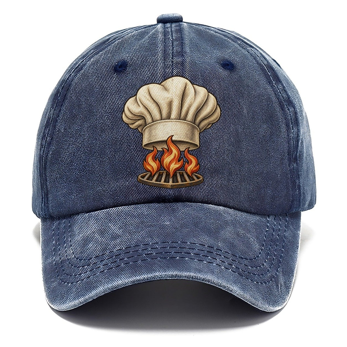 Chef Hat Flames Fan Favorites Classic Cap – Twilight Navy