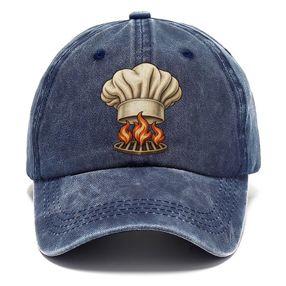 Chef Hat Flames Fan Favorites Classic Cap – Twilight Navy