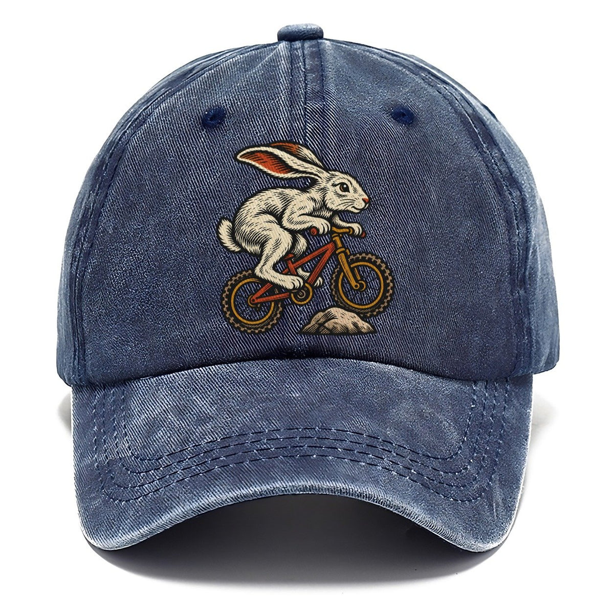 Hare Mountain Biker Sundown Familiars Classic Cap – Twilight Navy