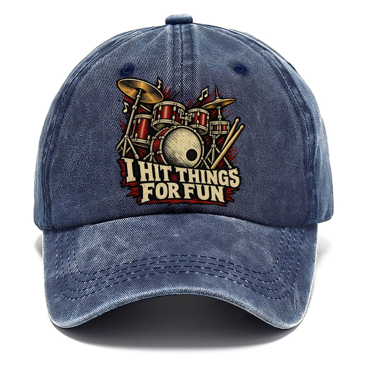 I Hit Things For Fun Classic Cap – Twilight Navy