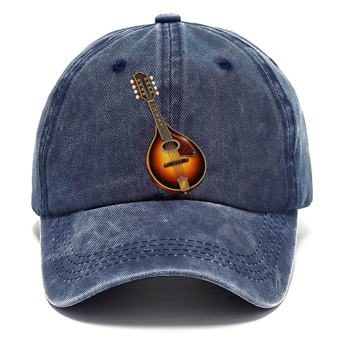 Mandolin Oval Sunburst Pastimes Companions Classic Cap – Twilight Navy