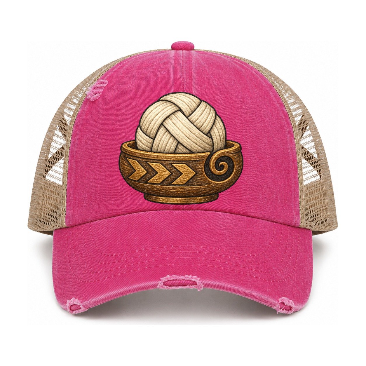 Raspberry-Khaki — front view