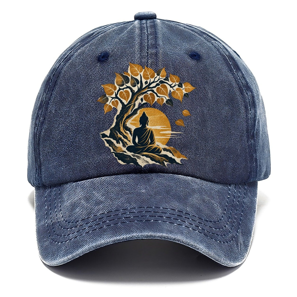 Buddha Under Bodhi Tree Classic Cap – Twilight Navy