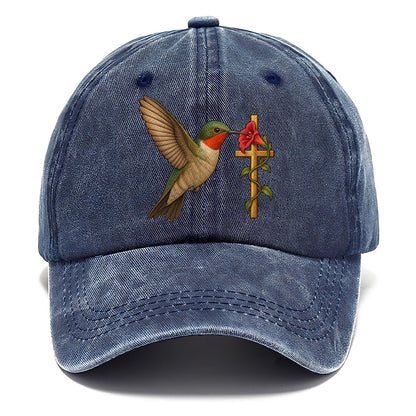 Hummingbird With Cross Classic Cap – Twilight Navy