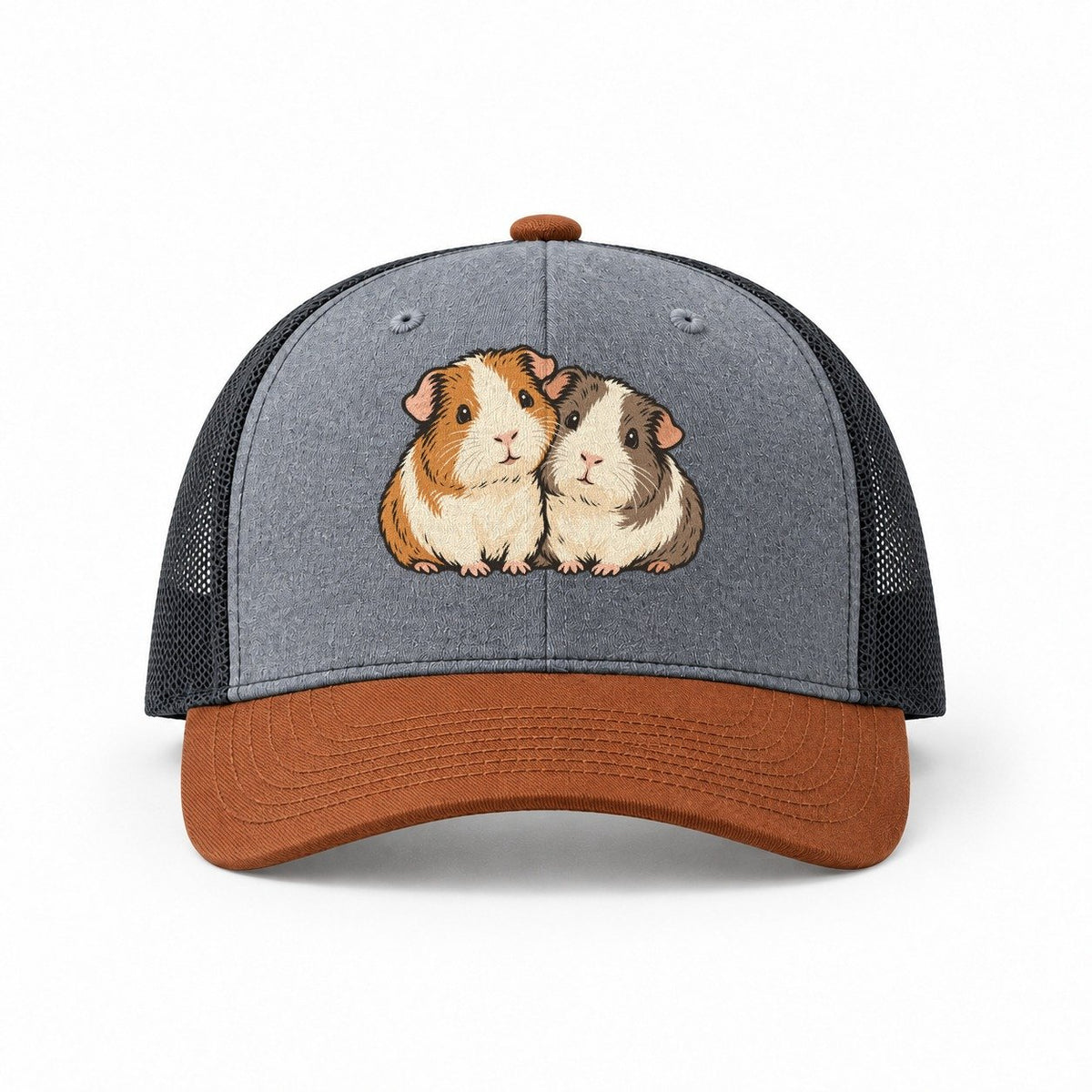 Heather Grey-Rust-Charcoal — front view