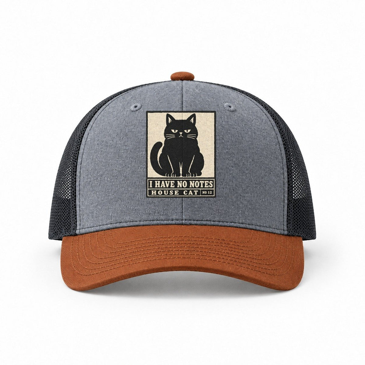 Heather Grey-Rust-Charcoal — front view