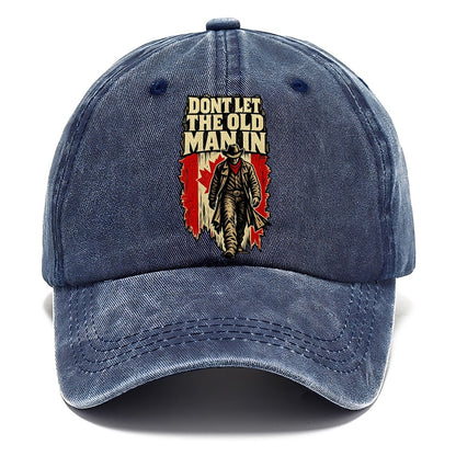 Don't Let The Old Man In Canada Woodcut Classic Cap – Twilight Navy