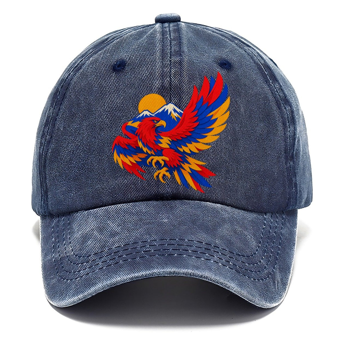 Eagle Over Mountain Sun Classic Cap – Twilight Navy