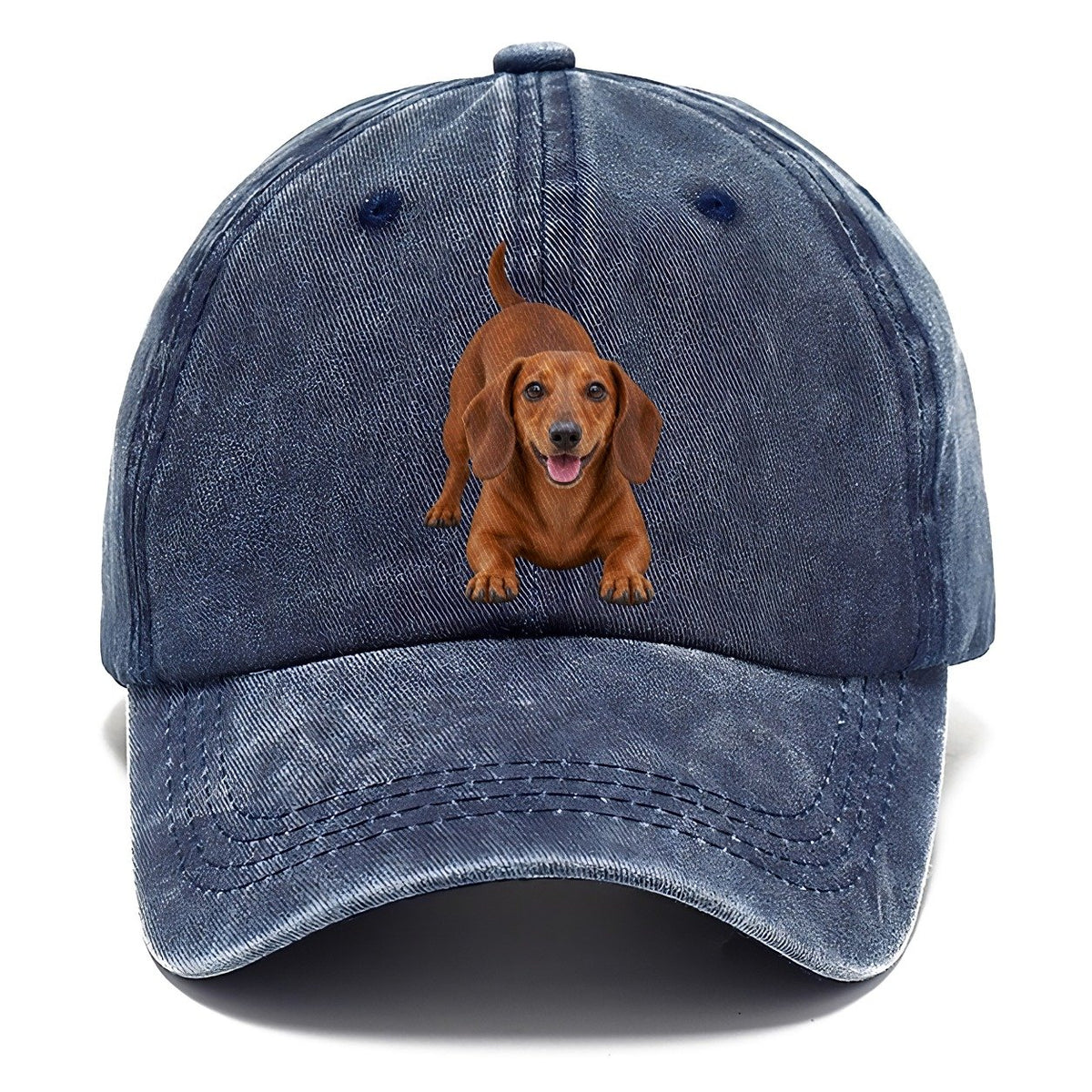 Dachshund Play Bow Top Breeds Classic Cap – Twilight Navy