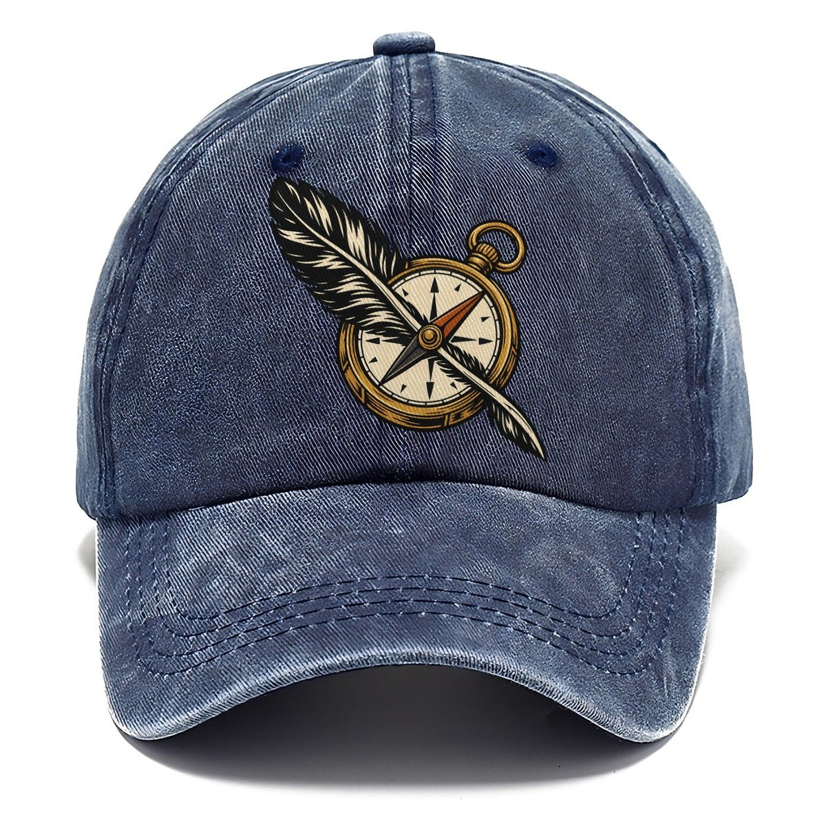 Raven Feather Compass Sundown Familiars Classic Cap – Twilight Navy
