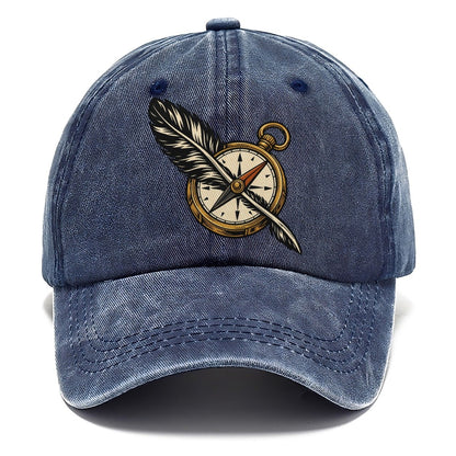 Raven Feather Compass Sundown Familiars Classic Cap – Twilight Navy