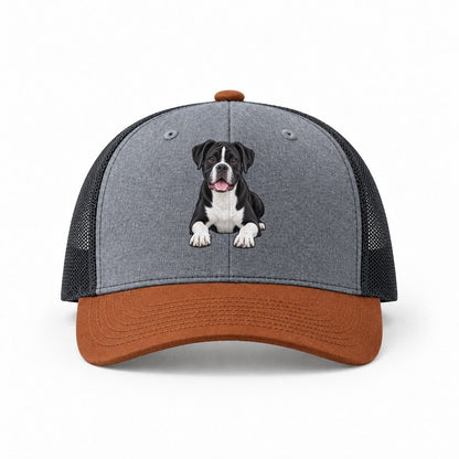 Heather Grey-Rust-Charcoal — front view