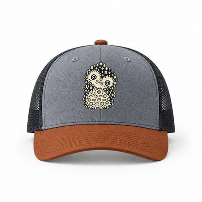 Heather Grey-Rust-Charcoal — front view