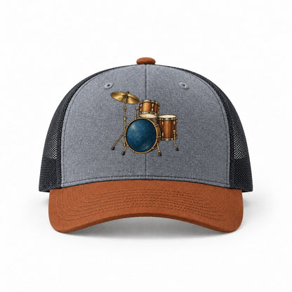 Heather Grey-Rust-Charcoal — front view