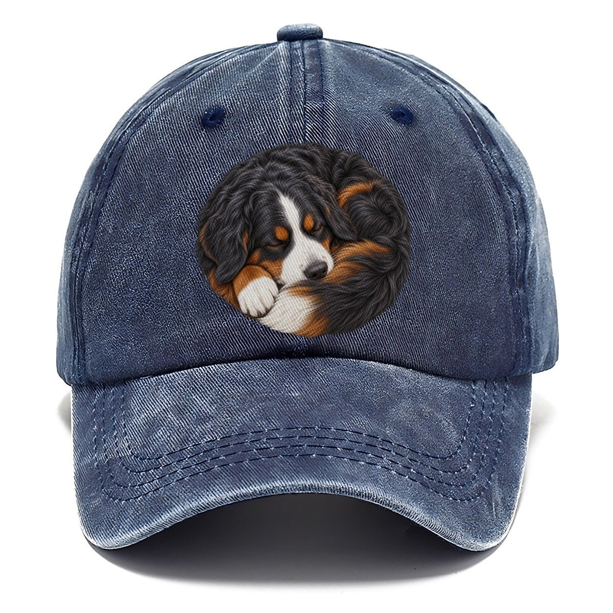 Bernese Round Hearth Nap Pastimes Companions Classic Cap – Twilight Navy