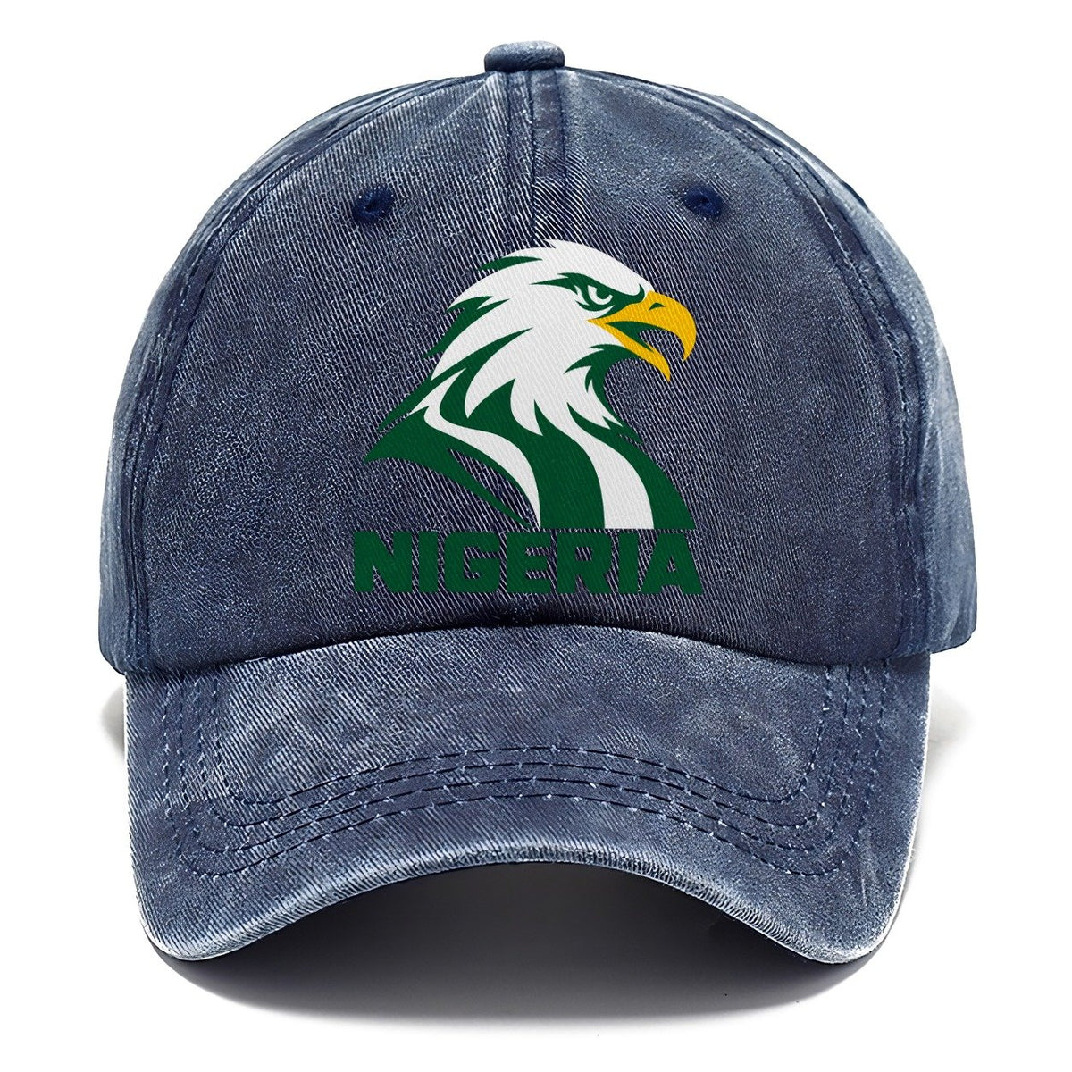 Nigeria Retro Badge Classic Cap – Twilight Navy