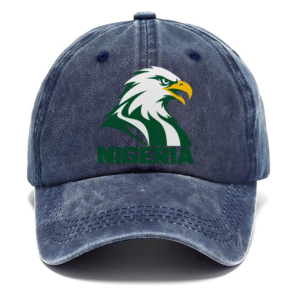 Nigeria Retro Badge Classic Cap – Twilight Navy