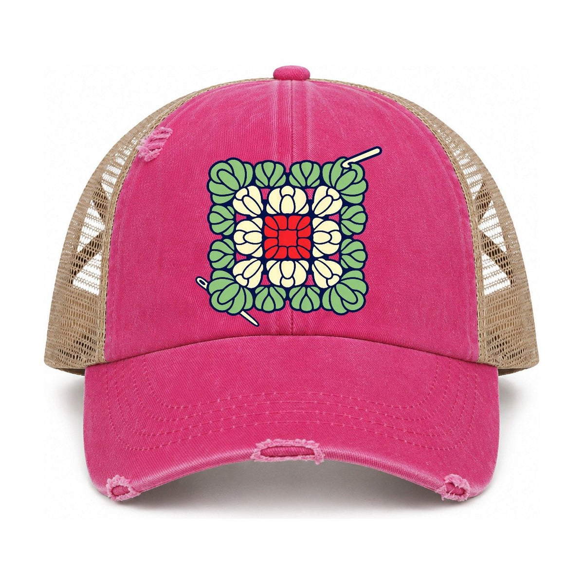 Raspberry-Khaki — front view