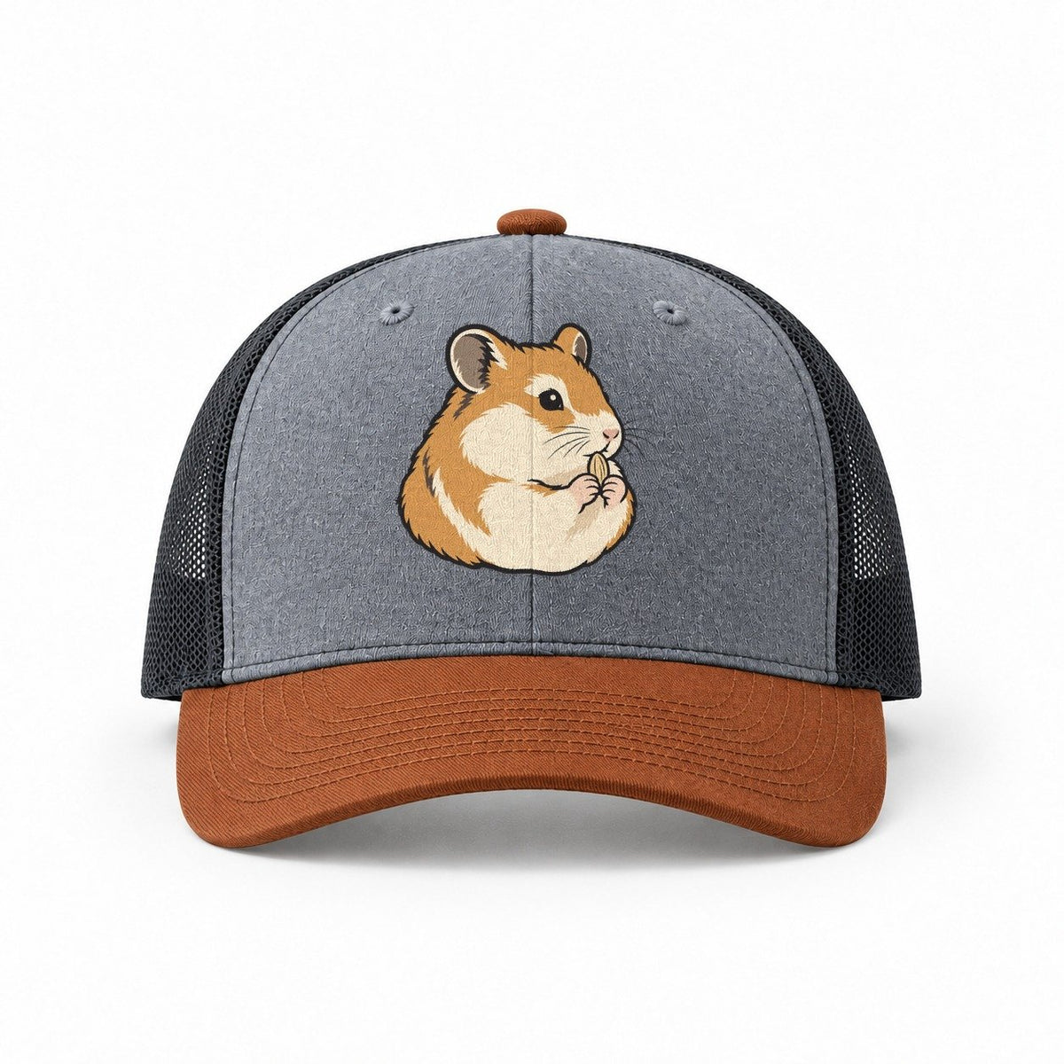 Heather Grey-Rust-Charcoal — front view