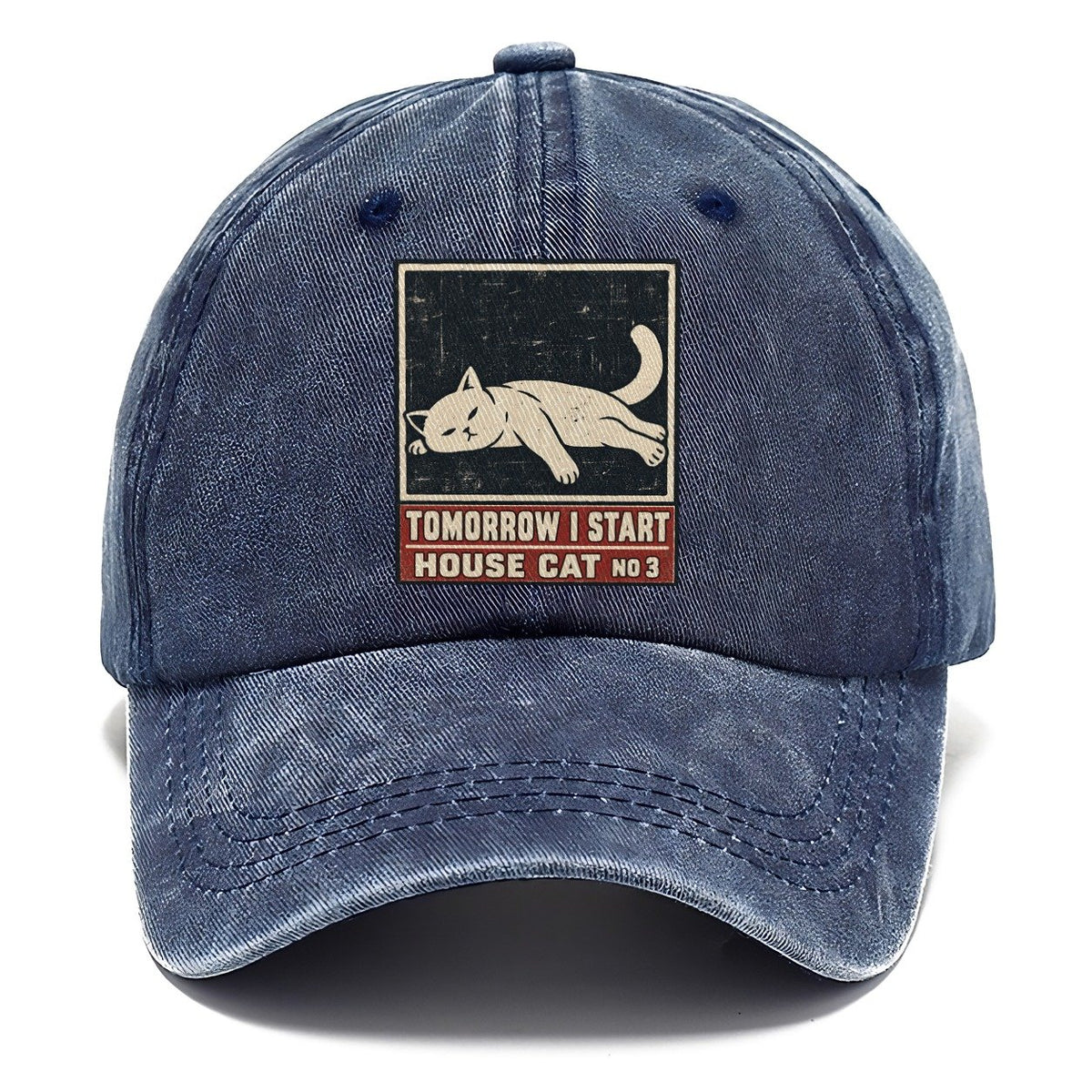 Tomorrow I Start Neko Says No Classic Cap – Twilight Navy
