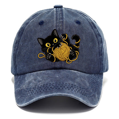 Black Cat Yarn Tangle Fan Favorites Classic Cap – Twilight Navy
