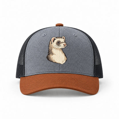Heather Grey-Rust-Charcoal — front view