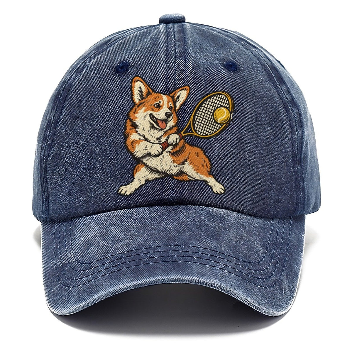 Corgi Tennis Return Sundown Familiars Classic Cap – Twilight Navy