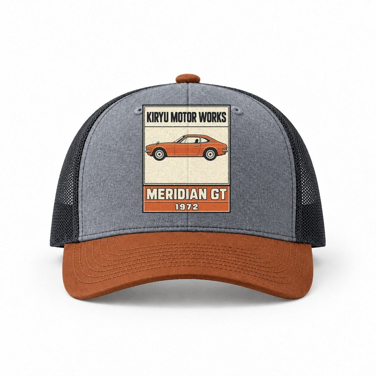 Heather Grey-Rust-Charcoal — front view
