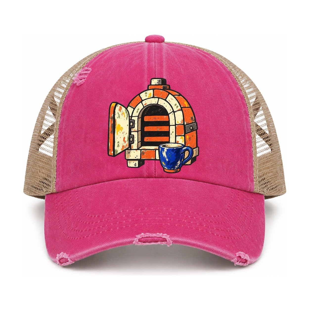 Raspberry-Khaki — front view