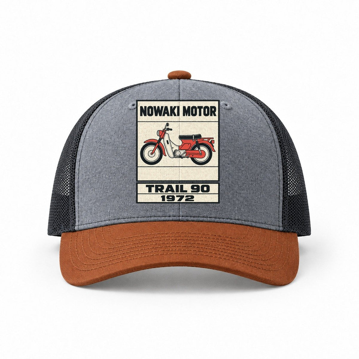 Heather Grey-Rust-Charcoal — front view