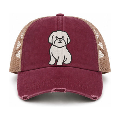 Burgundy-Khaki — front view